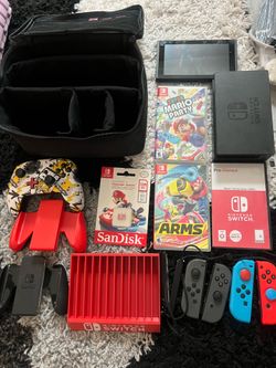 Nintendo switch bundle with games and more!