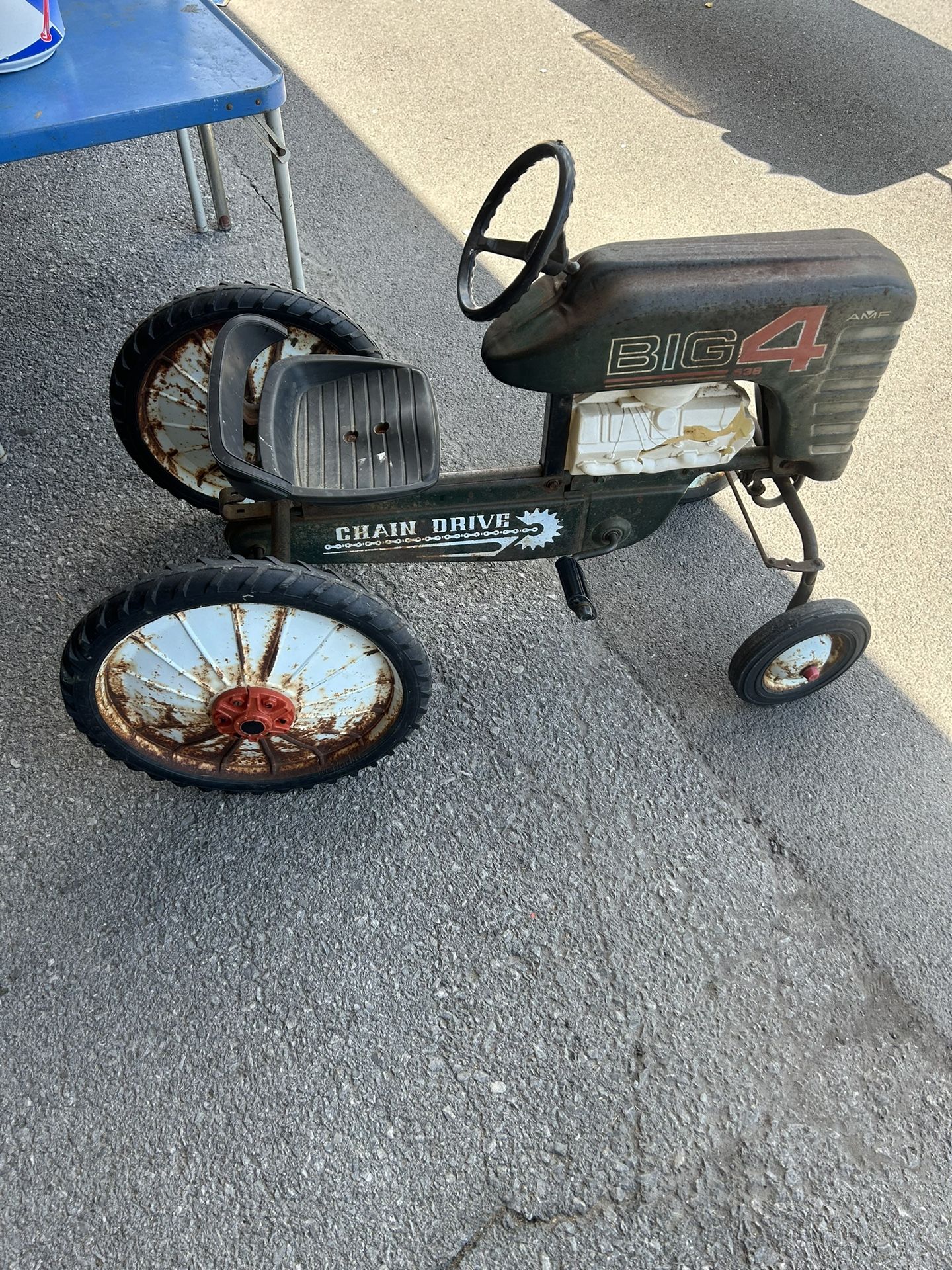 Vintage Kids Metal  Pedal  Tractor