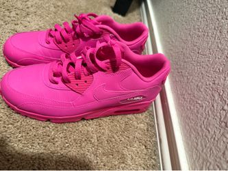 Nike Boys Grade School Air Max 90 Laser Fuchsia (GS) /  Size  7