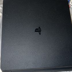PS4 pro with games and controllers