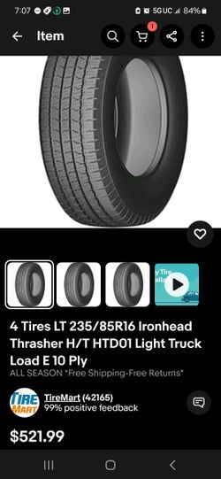 4 Pickup Truck Tires 235 85r16