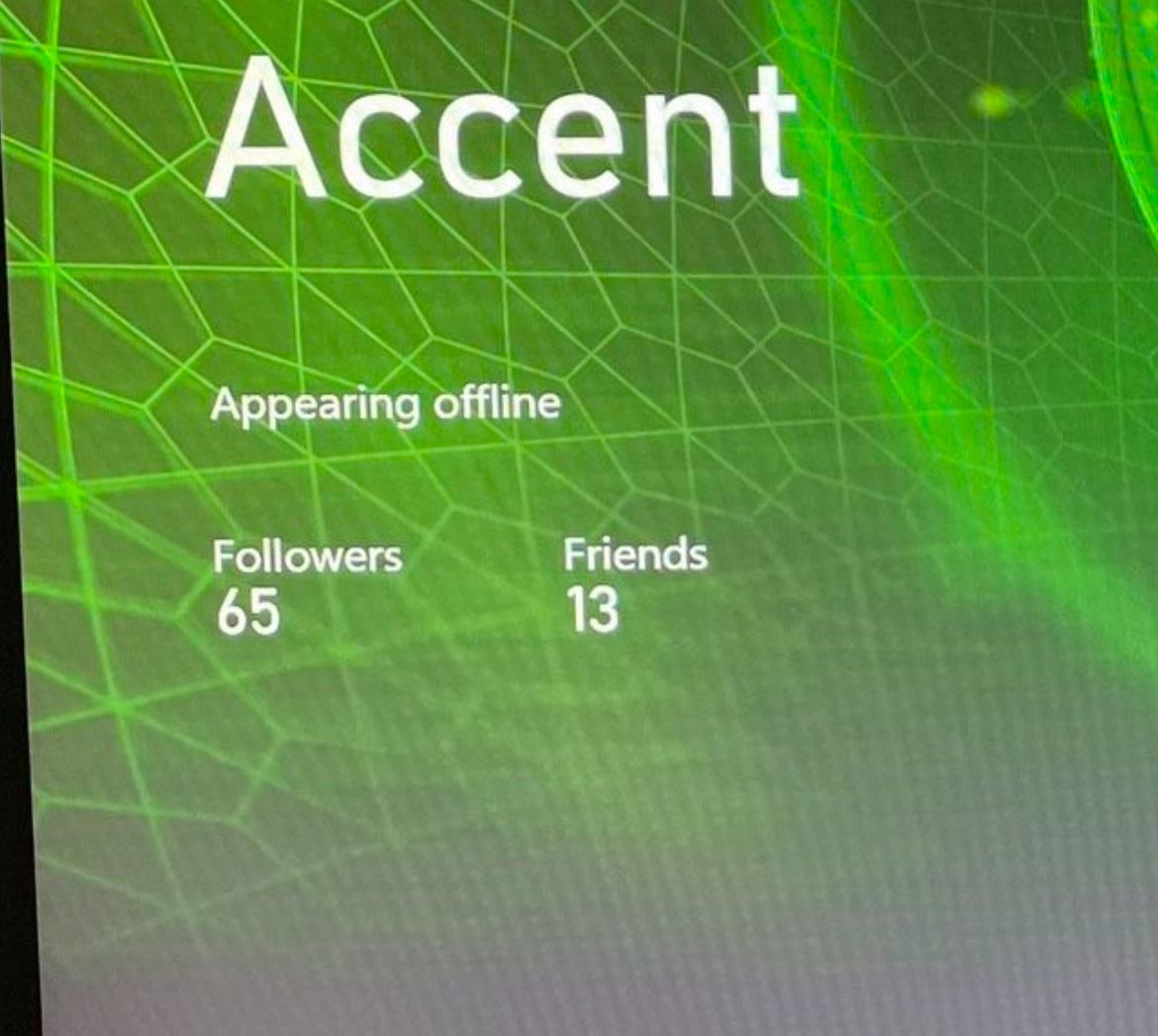 Extremely Rare Xbox Original Gamertag Accent