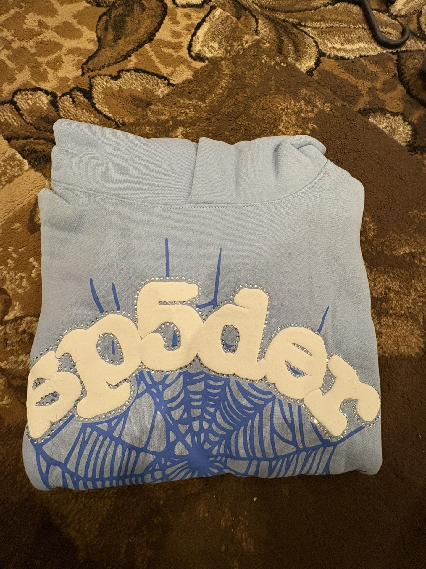 Spider Hoodie Blue Size Small