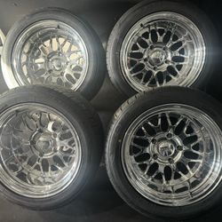 Intro Id313 Full Polished 17x11 Wheels With Toyo Extensa 315/35/17 Tires For Obs or C-10 Chevy🔥🔥🔥