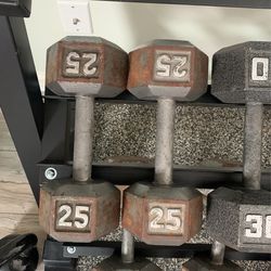25 Lb Dumbells