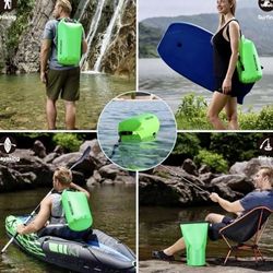MARCHWAY Floating Waterproof Dry Bag Backpack 30L Roll Top Sack Keeps Gear Dry for Kayaking, Rafting, Boating, Swimming, Camping, Hiking, Beach,