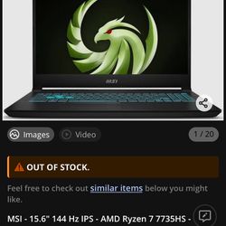 MSI Top Tier Gaming Laptop