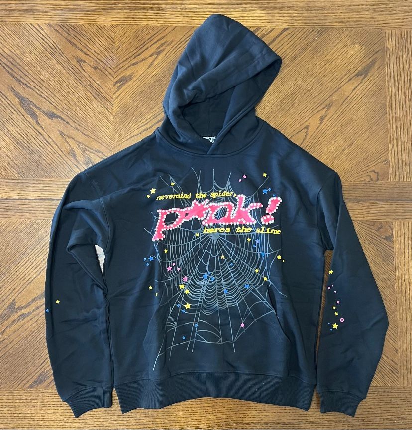 pink sp5der hoodie