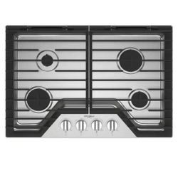 Whirlpool
30 in. 4-Burners Recessed Gas Cooktop in Stainless Steel with SpeedHeat Burner