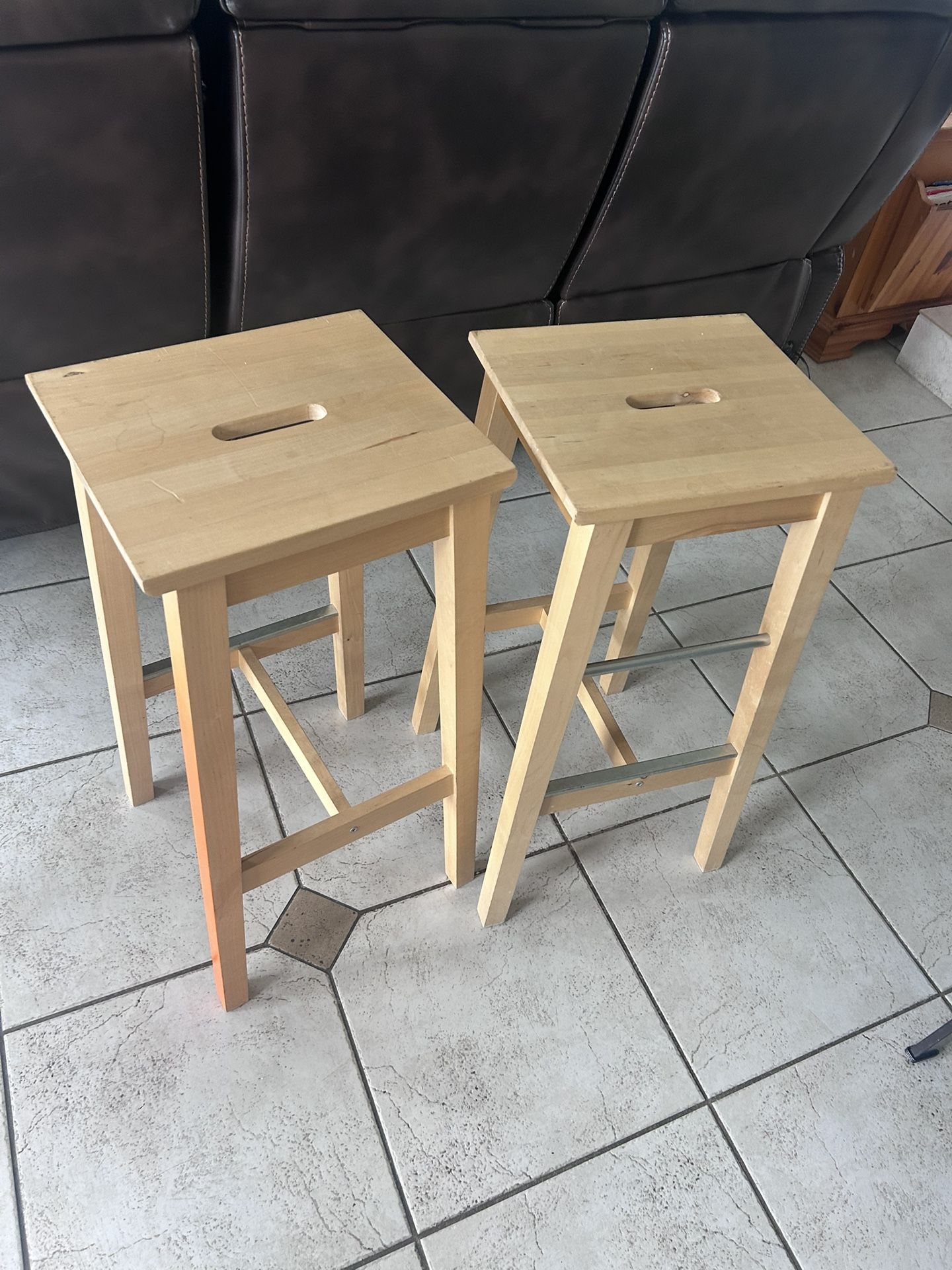 29” Wooden Stools