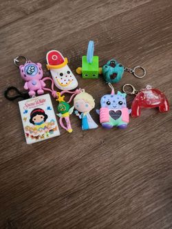 Small keychains and toys