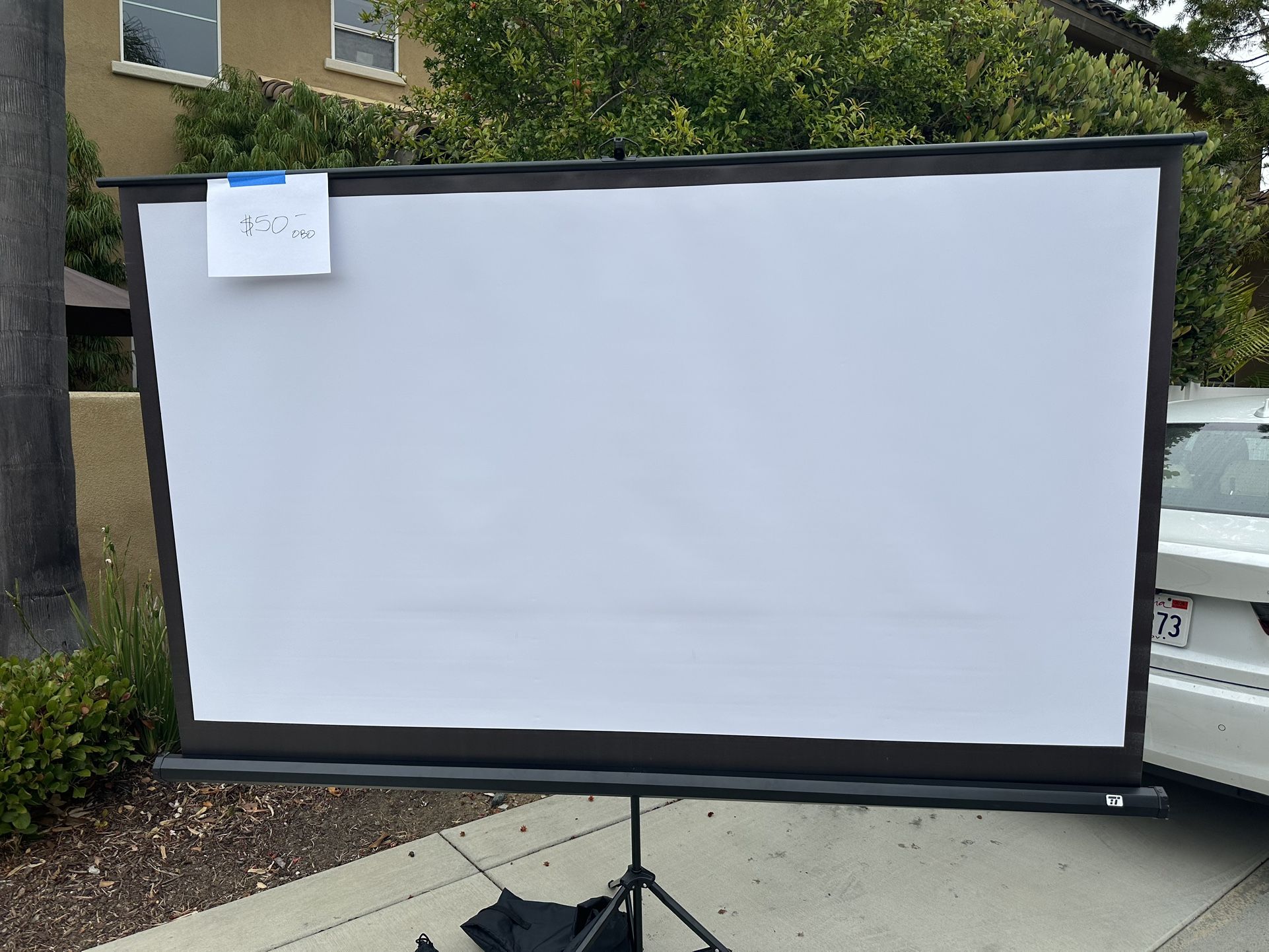 Portable projection screen