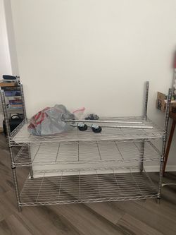 Wire metal shelf ($40)