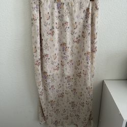 Wild fable floral midi skirt