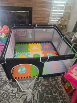 Large Baby Playpen with Foam Mat