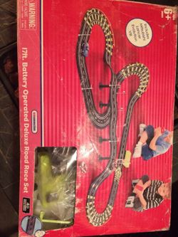Batter Operated Deluxe Road Race Set