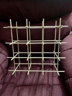 Heavy wrought iron wine rack
