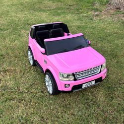Pink Land Rover Electric Kids Car 