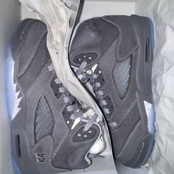 Jordan 5 retro wolf grey GS size 4.5 