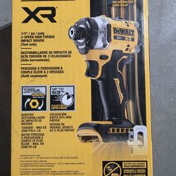 DeWalt 20Volt XR Impact Driver 1/4 New Gen 