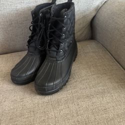 Black Sperry Snow Boots 