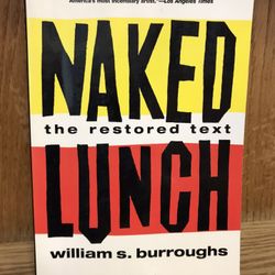 NAKED LUNCH - William Burroughs - Novel Book