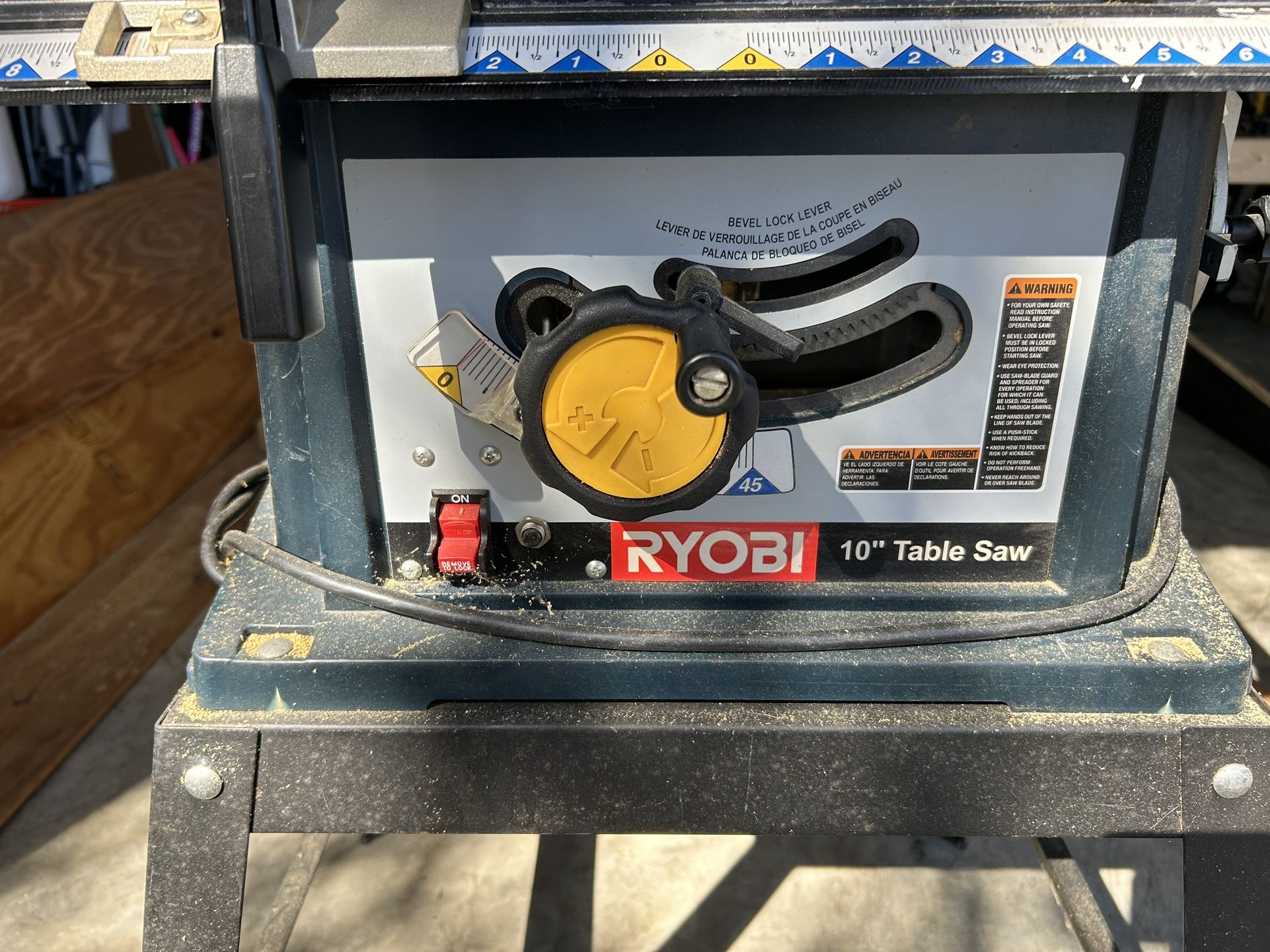 Ryobi 10” Table Saw