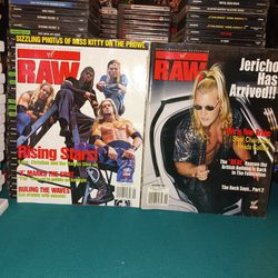 World Wrestling Federation Raw Magazine Chris Jericho Nov/99 Raw Magazine Rising Stars Jan/00 (Vintage WWF)