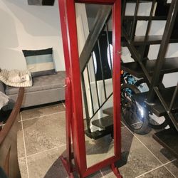 Jewelry Mirrored Cabinet Armoire Organizer 