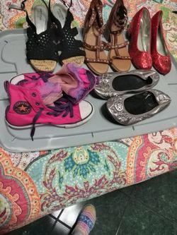 Girls lot of shoes