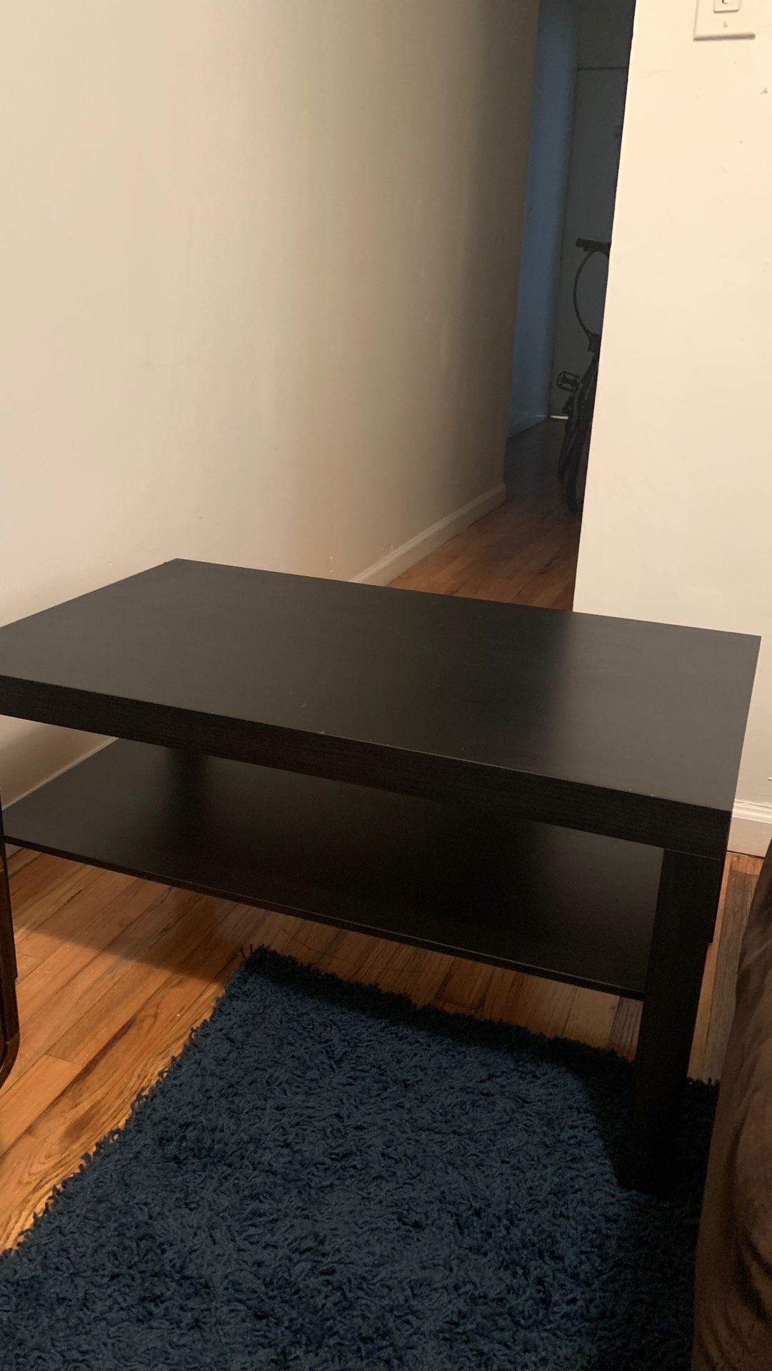 Small black coffee table