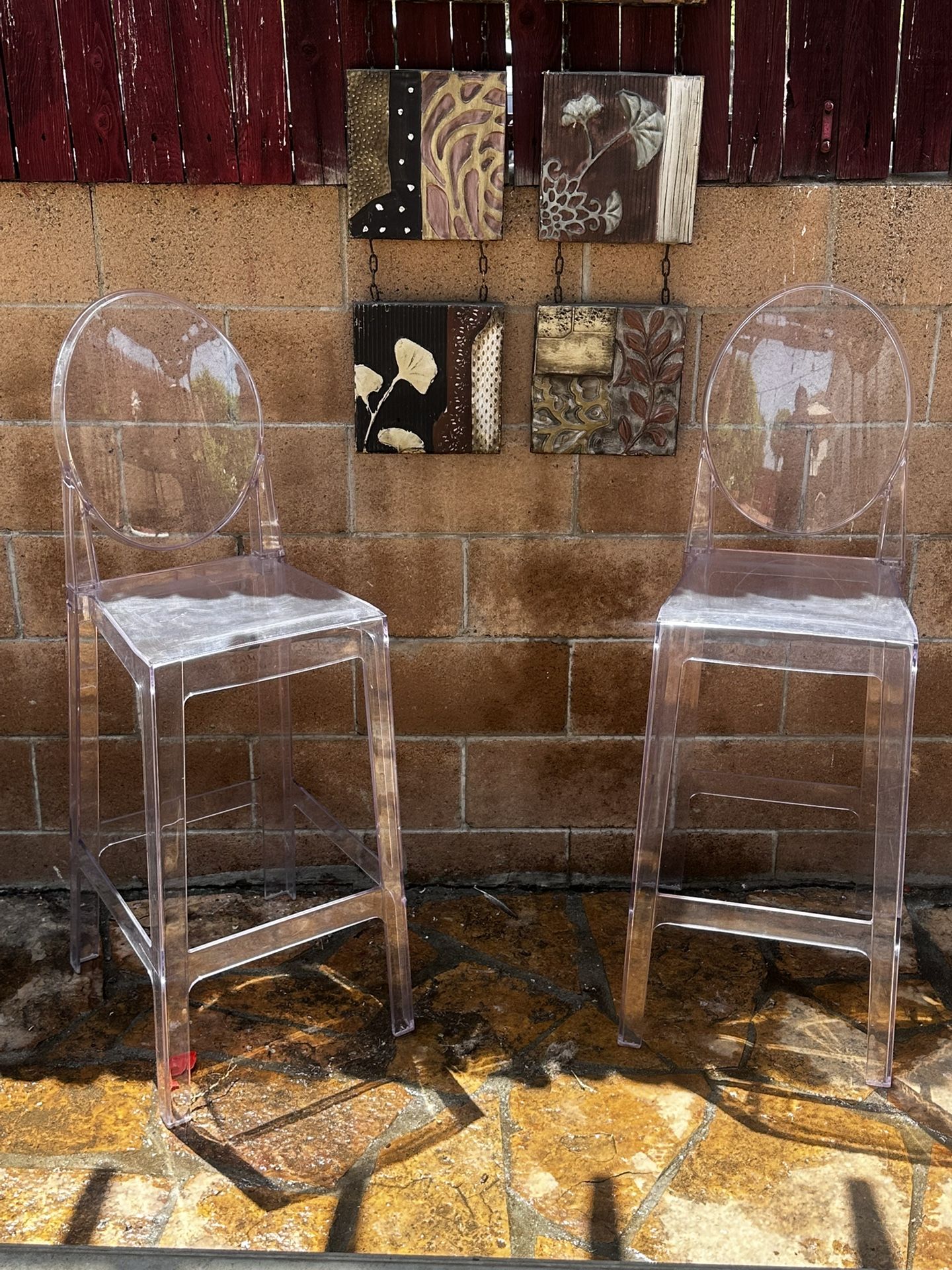  Acrilic chairs For Sale.