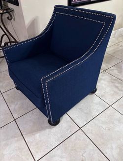 Accent Emery Blue Chair- Good Condition