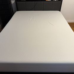 Zinus 12in Green Tea Memory Foam Queen Mattress {GENTLY USED//LIKE NEW}