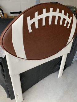 Toddler football headboard