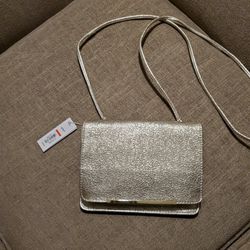 New Gold Metallic Crossbody Bag