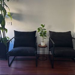 2 sling accent chairs