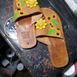 Leather Sandles Made In Mexico