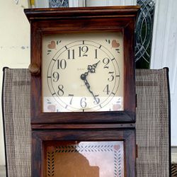 Hanging Vintage Clock With Shelf