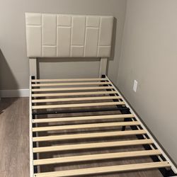 upholstered twin bed frame