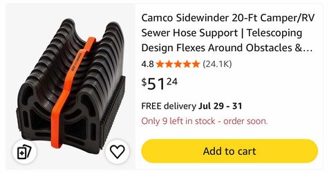 sewer hose support