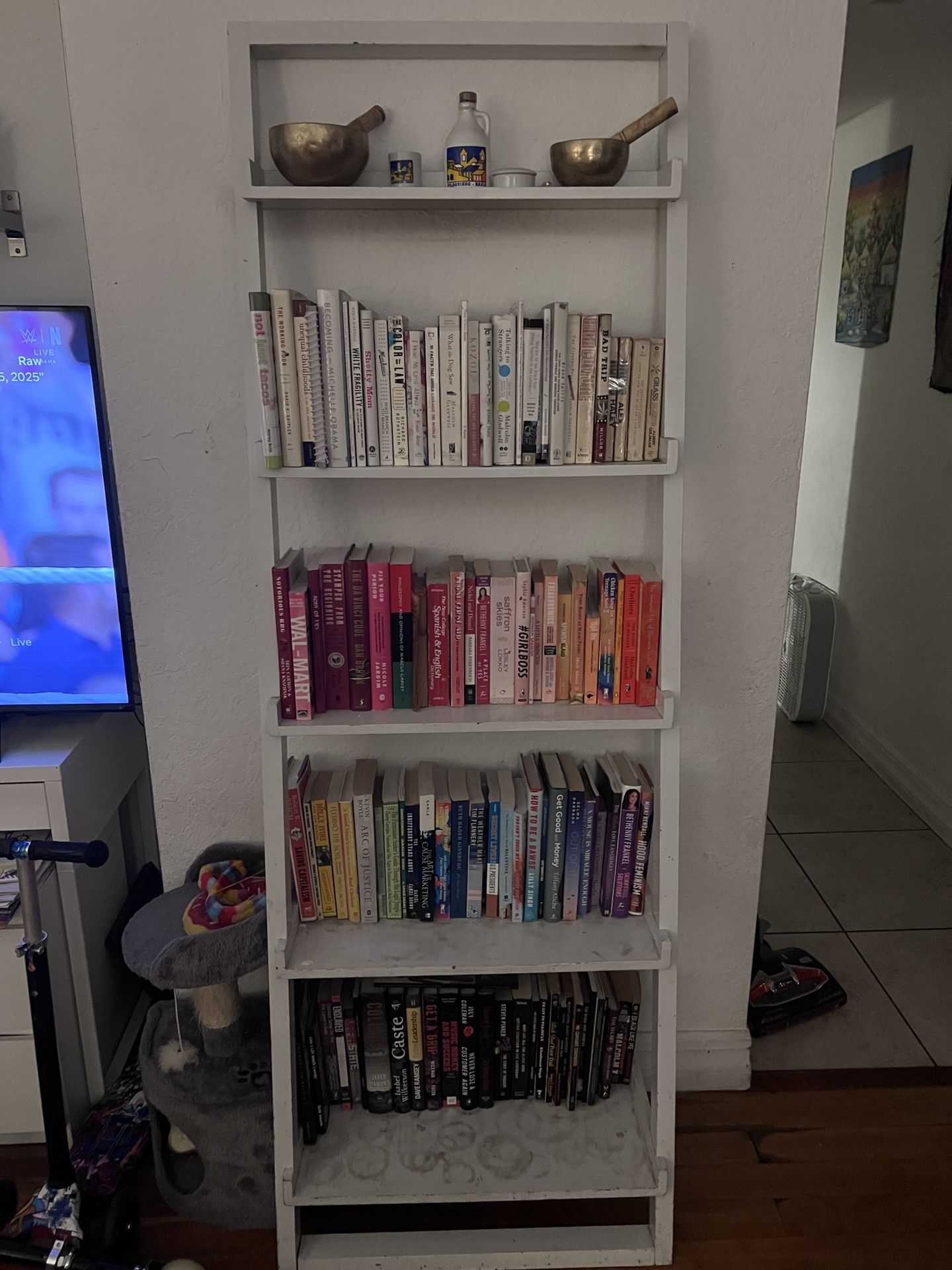 FREE Leaning White bookshelf