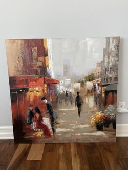 WALL ART - OIL CANVAS PAINTING 39x39