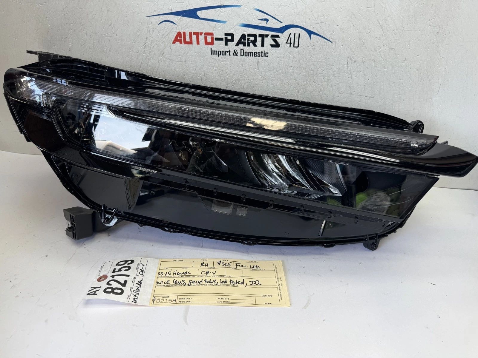 2023 - 2024 - 2025 HONDA CRV CR-V RIGHT PASSENGER FULL LED HEADLIGHT OEM AY82159