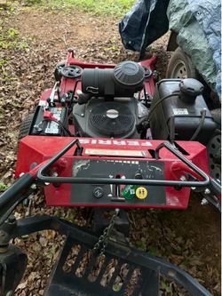 Ferris walk behind lawnmower with Sulky