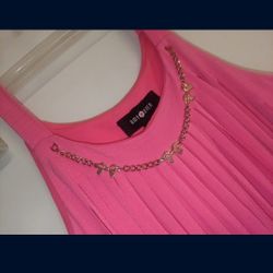 Amy Byer Size 12 Hot Pink French Top New Without Tags
