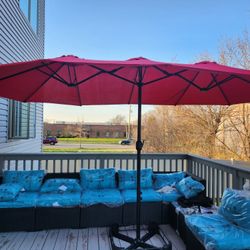 Porch/Deck Sofa Set With Center Table.