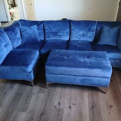 Blue beautiful couches