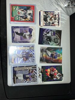 Lamar Jackson Football Card Lot 🔥 Ravens Inserts, Parallels & More
