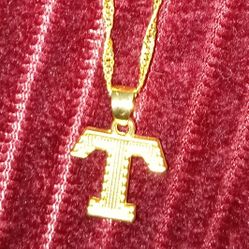 Alphabet Letter T Necklace